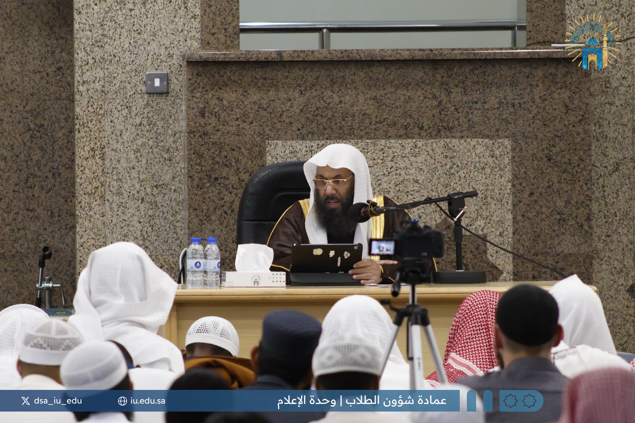 تنفيذ درس علمي بعنوان:"شرح كتاب النفحة الزكية شرح الأربعين النووية مع الزيادات الرحبية". قدمه أ. د. عبدالسلام بن سالم السحيمي.